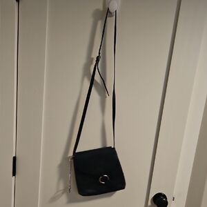 Elegant Made In ITALY Navy Crossbody Bag